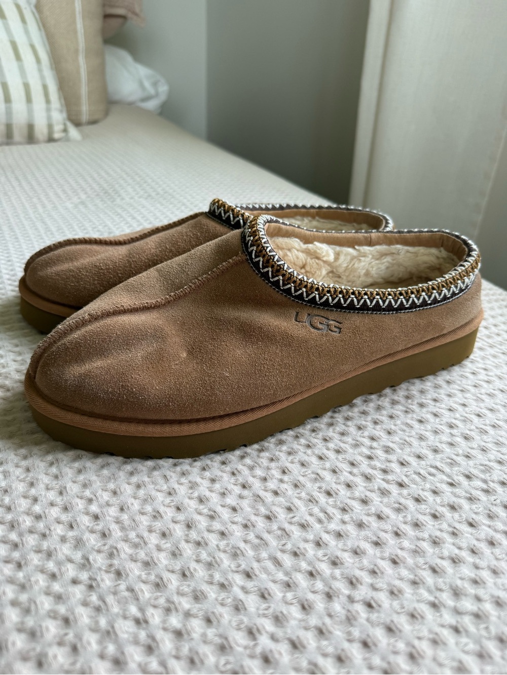 UGG Tasman Slippers Chestnut Suede Men’s Size 12